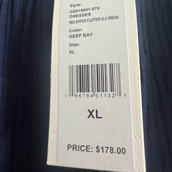 Vineyard Vines Sea Stitch Flutter SLV Dress - Picture 8 of 9